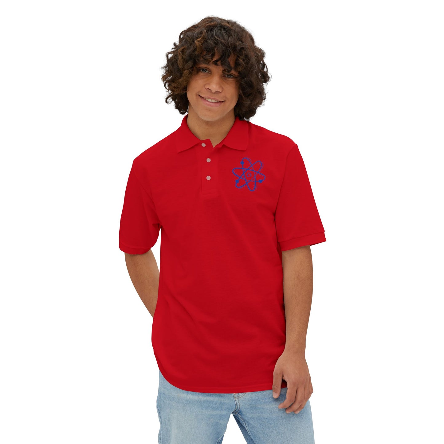 Men's Science-Themed Polo