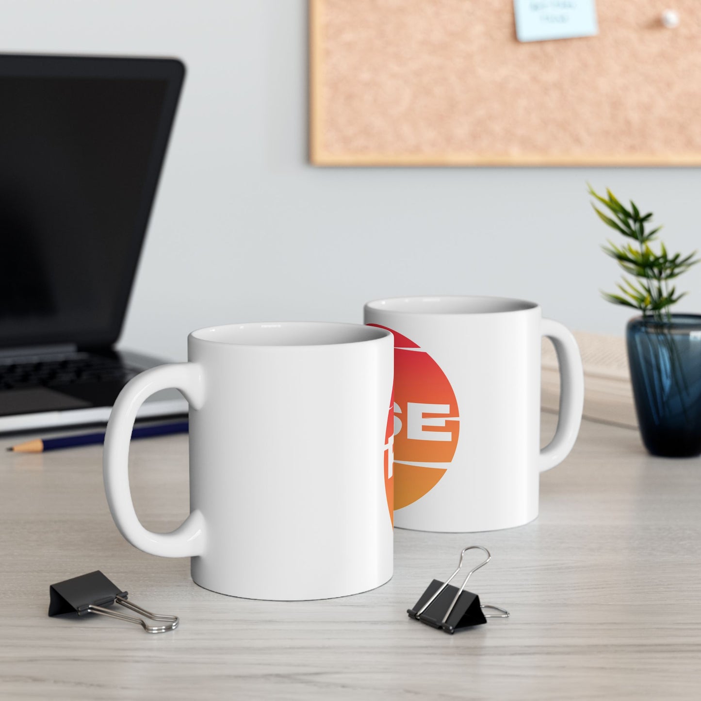Inspirational Ceramic Mug with 'RISE' Motivational design