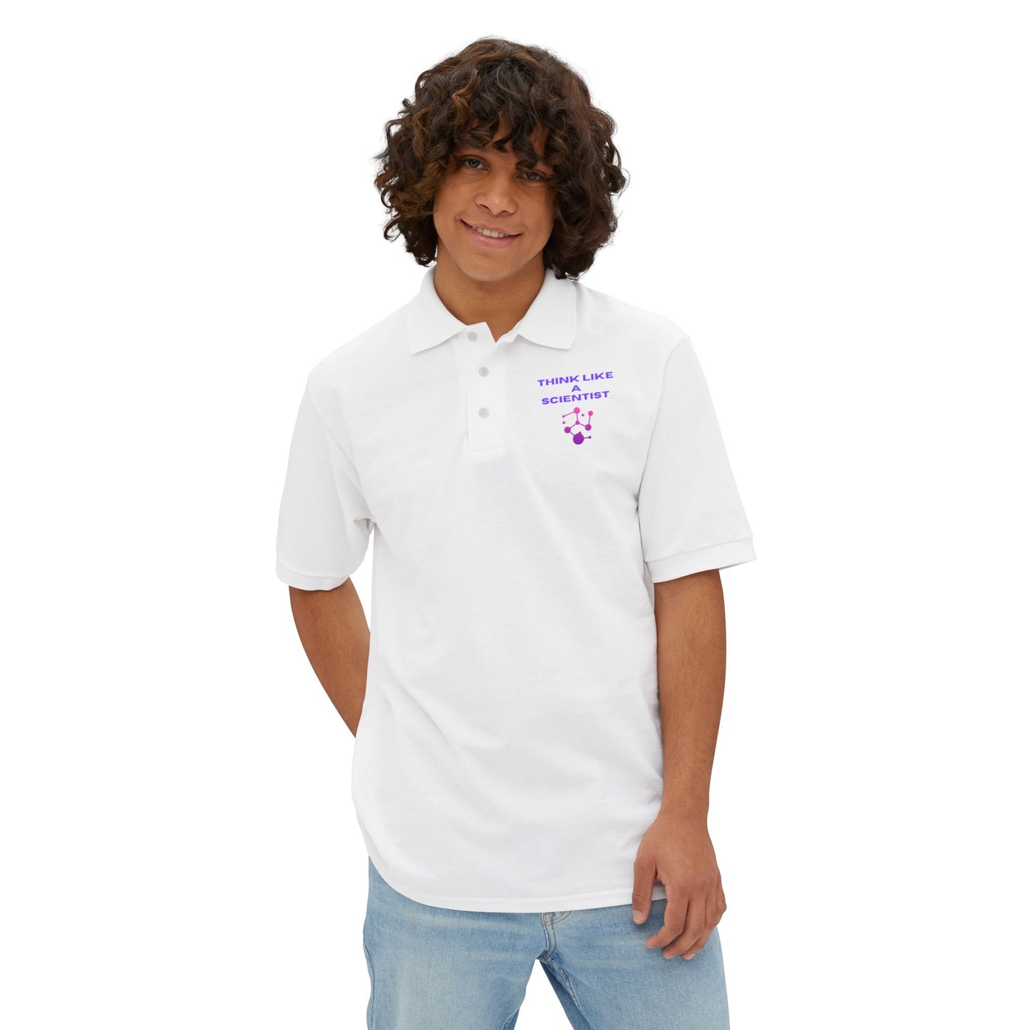 Scientist Polo Shirt - Smart Casual Tee for Science Enthusiasts