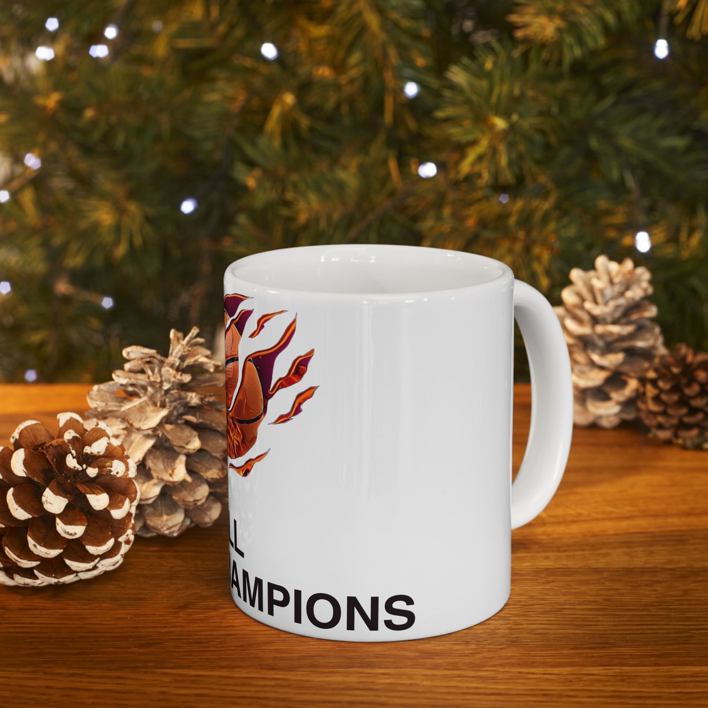 Flaming Basketball Champion Mug - Gift for Sports Lovers