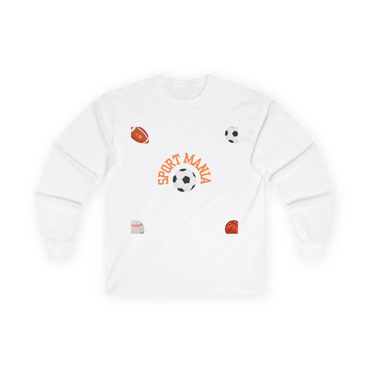 Sport Long Sleeve Tee - Fun Sports Design for Active Lifestyle - RizQ Life