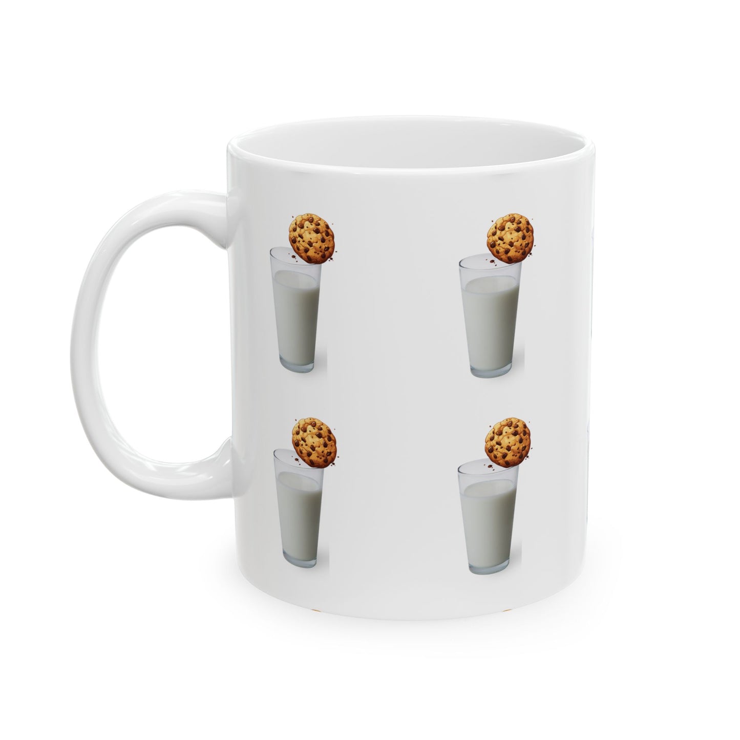 Mug - Cookie & Milk Ceramic Mug - Fun Drinkware for Cookie Lovers (11oz/15oz)