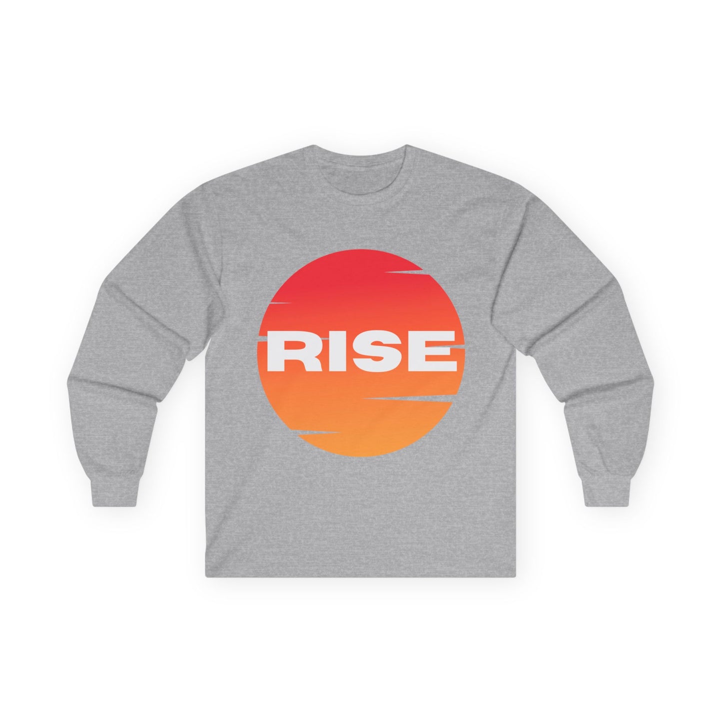 Sunrise RISE Long Sleeve Tee - Motivational Unisex Cotton Shirt for Inspiration