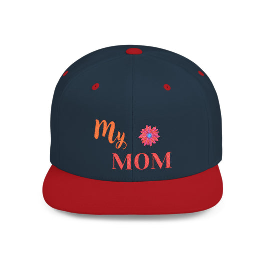 Mom Flat Bill Snapback – Adjustable baseball hat, perfect Mother’s Day gift for moms. Stylish, comfortable, and versatile for everyday wear.