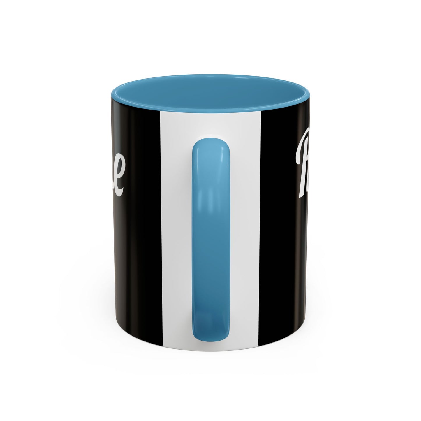 Rise & Shine Accent Coffee Mug - Motivational Black Mug for Morning Boost