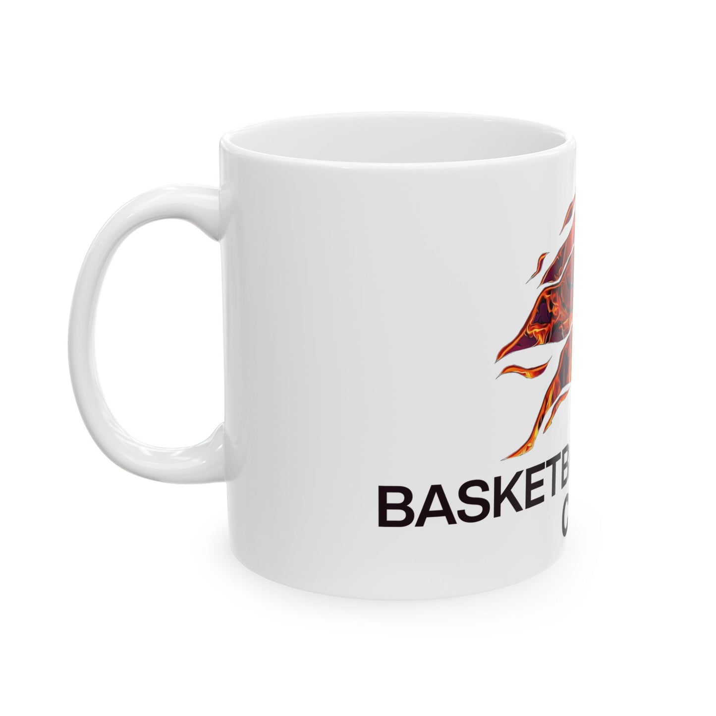 Flaming Basketball Champion Mug - Gift for Sports Lovers