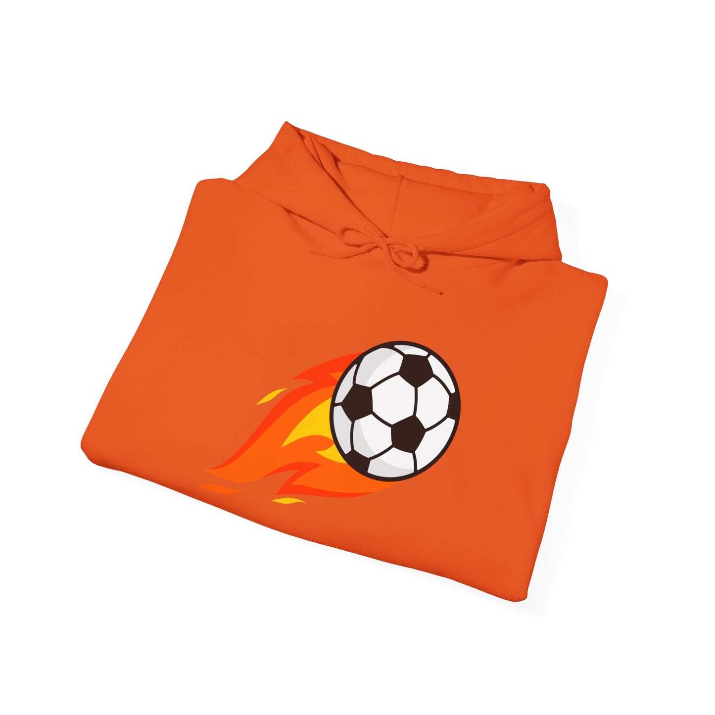 Soccer Fire Ball Hoodie - Men's Heavy Blend Hooded Sweatshirt