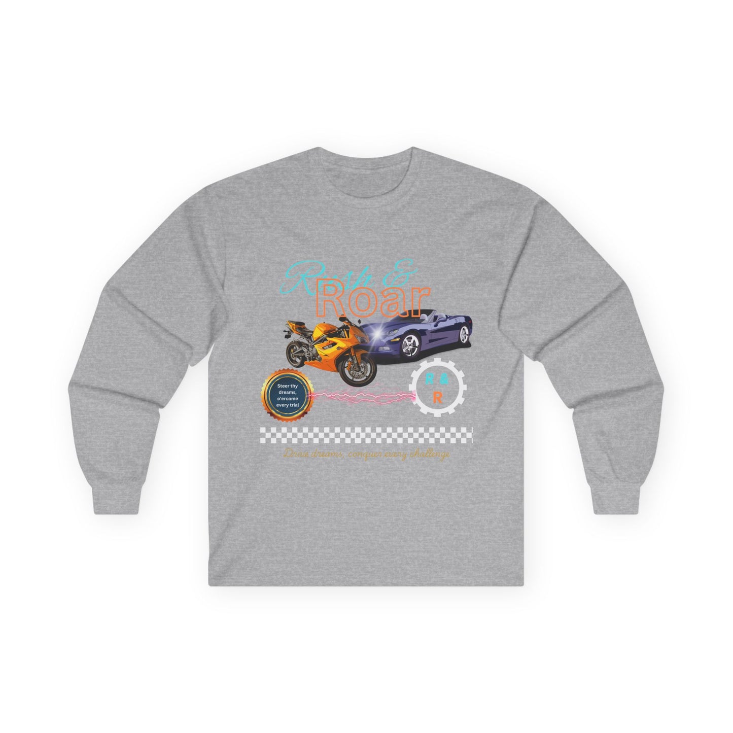 Drive & Roar Long Sleeve Tee - Car Enthusiast Gift