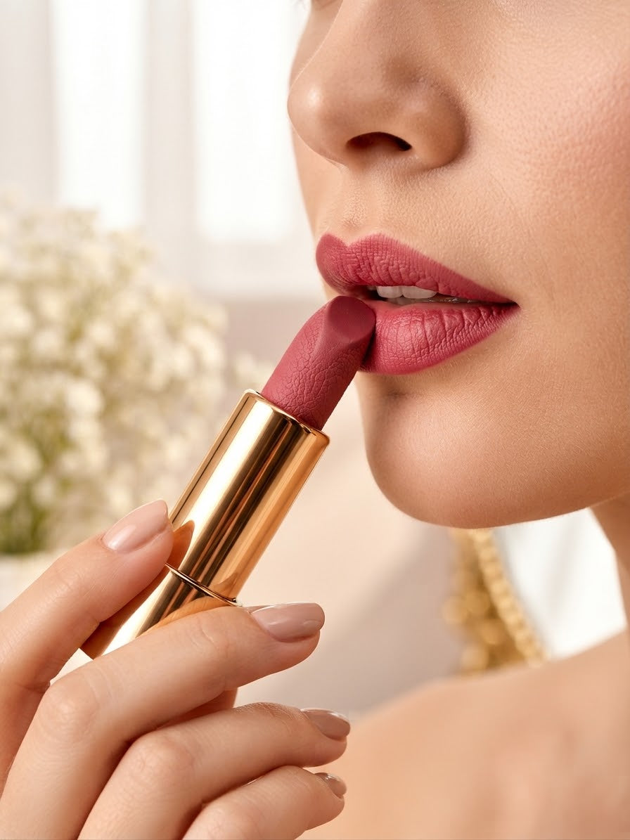Crystal Case Velvet Matte Lipstick Set - Long Lasting, High Pigmented, 3 Shades