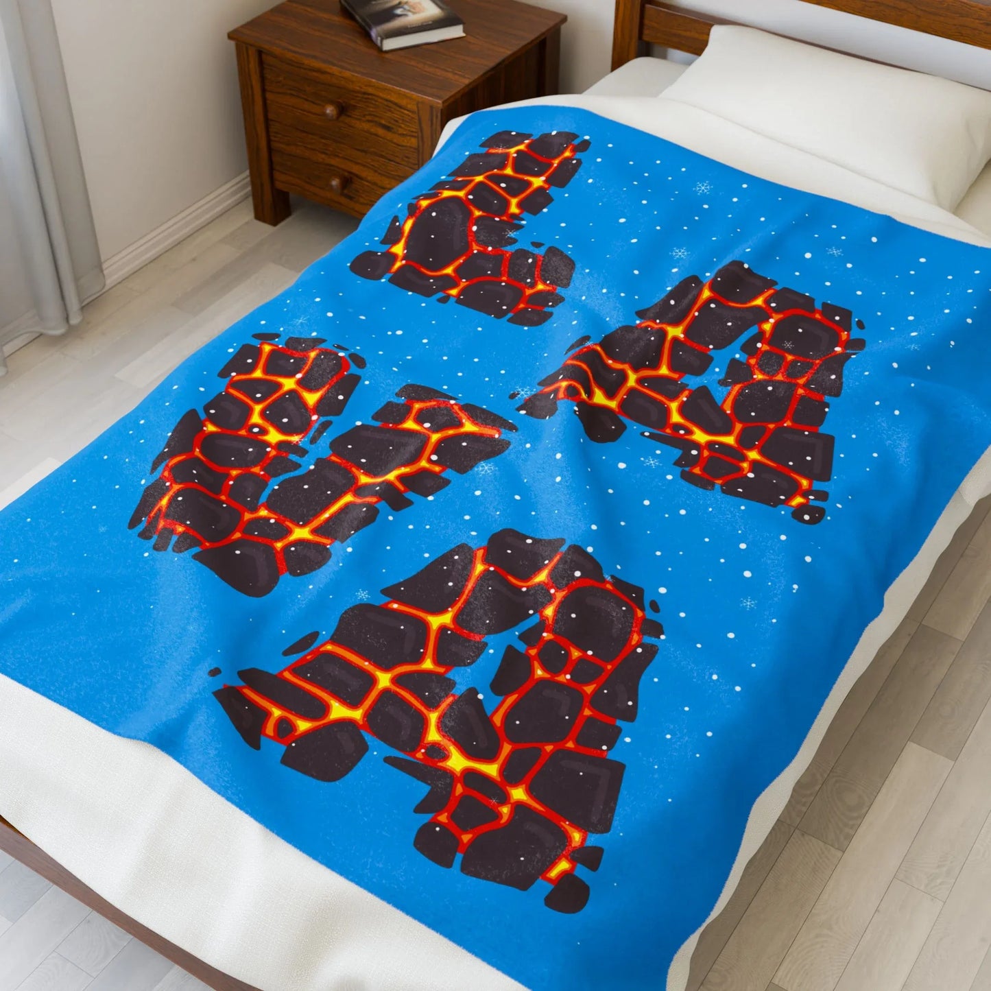 Lava Velveteen Plush Blanket - Cozy Kids Throw & Fun Home Decor Gift - RizQ Life 