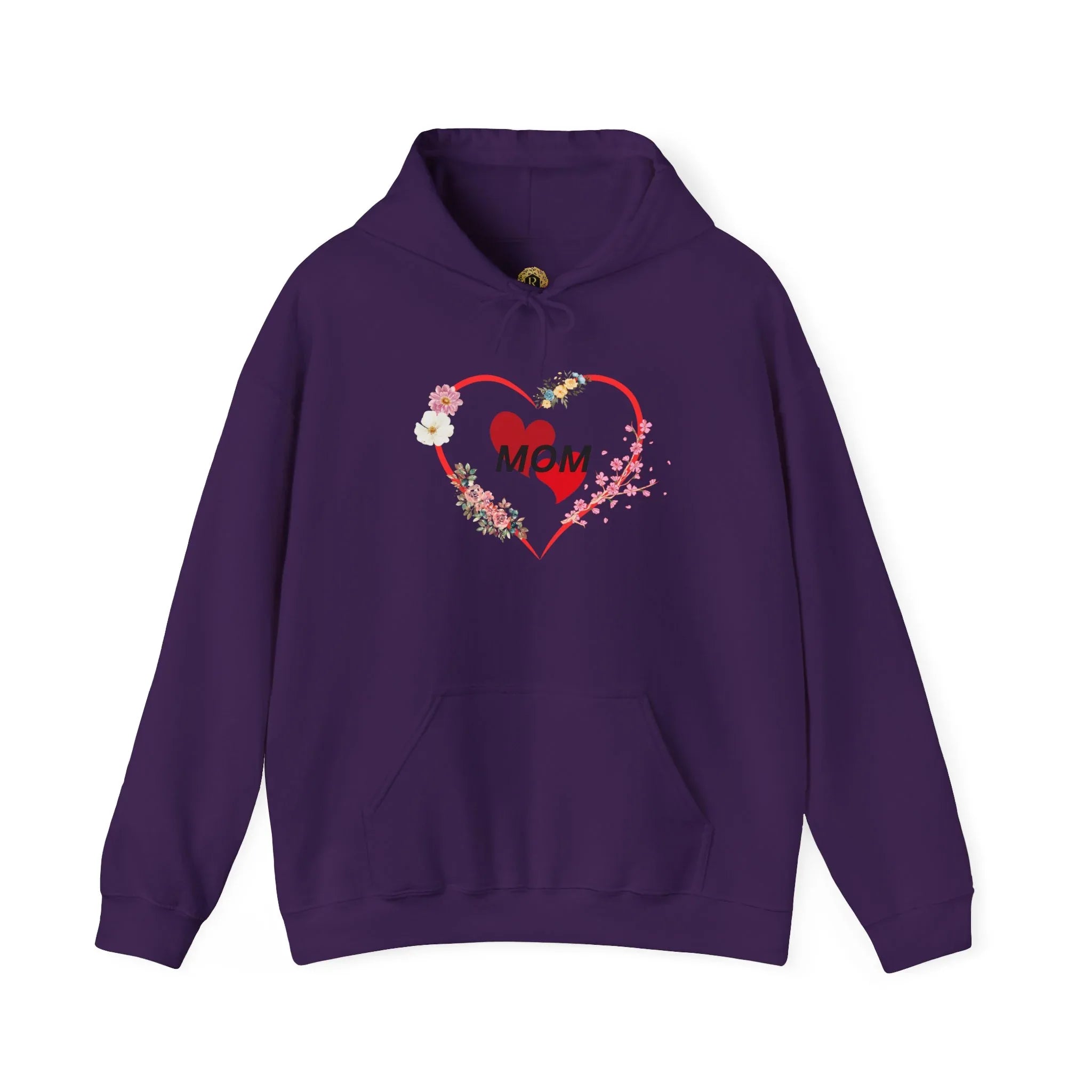 Mom Love Hoodie - Floral Heart Design - Perfect Gift for Mother's Day - RizQ Life 
