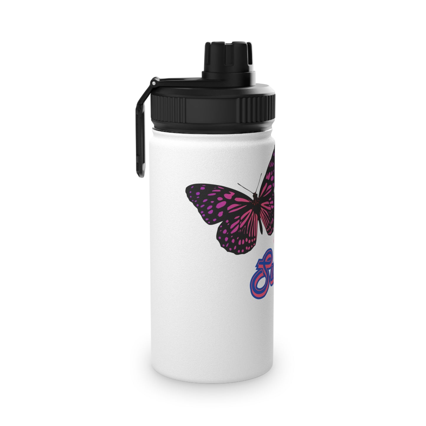Butterfly Stainless Steel Water Bottle Sports Lid Eco-Friendly Hydration