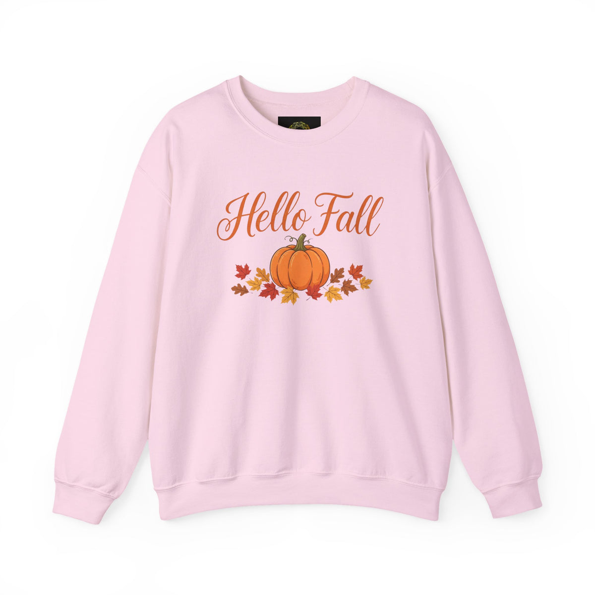 Hello Fall Pumpkin Crewneck Sweatshirt | Cozy Autumn Apparel