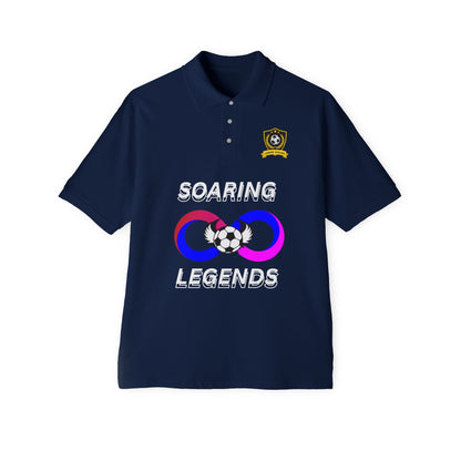 Soccer Polo - Soaring Legends & soccer Design for Sports Enthusiasts