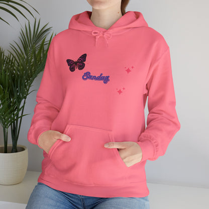 Butterfly Sunday Hoodie Sweatshirt For Women