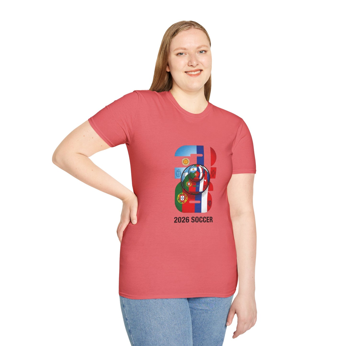2026 Soccer World Flags T-Shirt | Football Tournament Graphic Tee