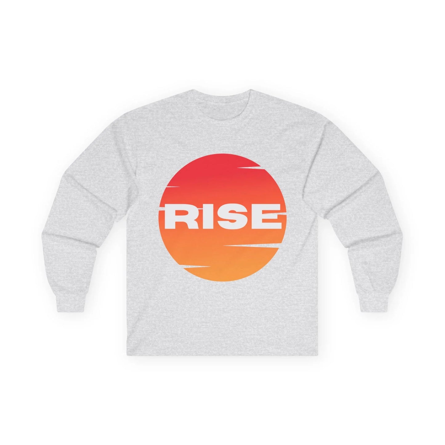 Sunrise RISE Long Sleeve Tee - Motivational Unisex Cotton Shirt for Inspiration - RizQ Life 
