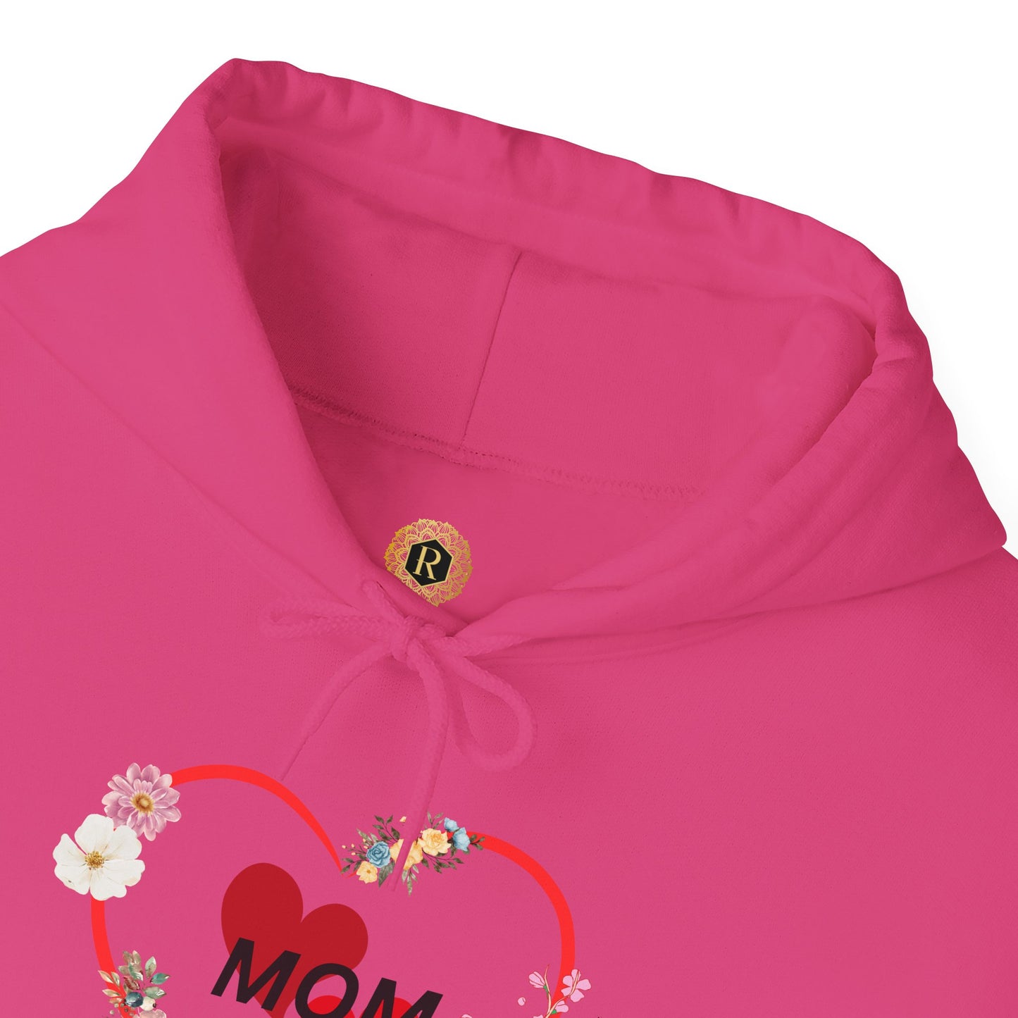 Mom Love Hoodie - Floral Heart Design - Perfect Gift for Mother's Day