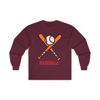 Baseball Theme Long Sleeve Tee