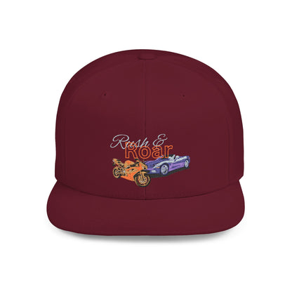 Rush & Rore Vintage Game Snapback Cap — Flat Bill Car Lover Hat