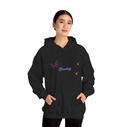 Butterfly Sunday Hoodie Sweatshirt For Women