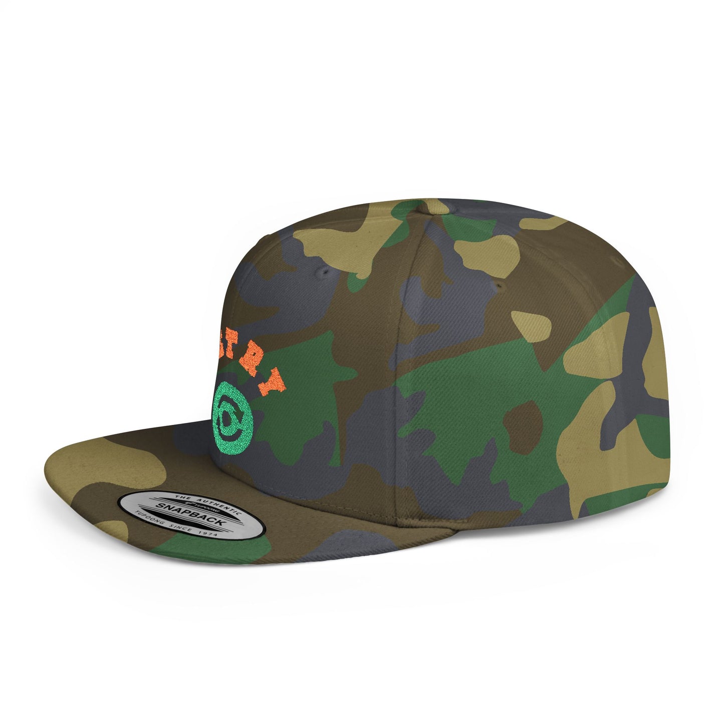 Retry Vintage Flat Bill Snapback Cap – Adjustable streetwear hat for men & women. Ideal gift for casual fashion, festivals, and urban style.