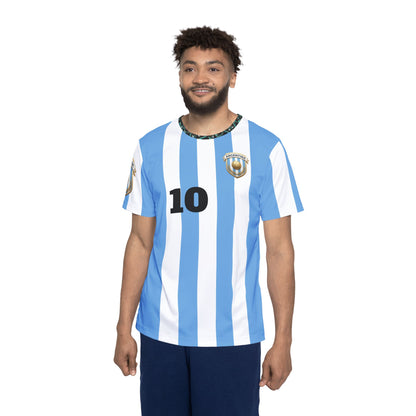 Custom Argentina World Champions Jersey 2024 – Personalized Name & Number – Limited Edition Sky Blue & White Football Kit