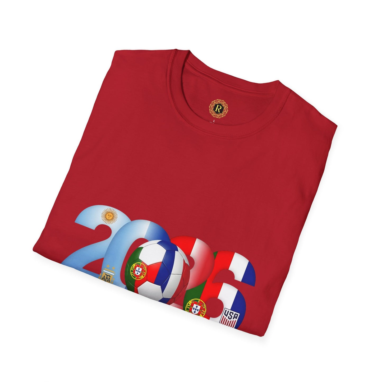 2026 Soccer Unisex Shirt | POR ARG FRA USA Football Tee