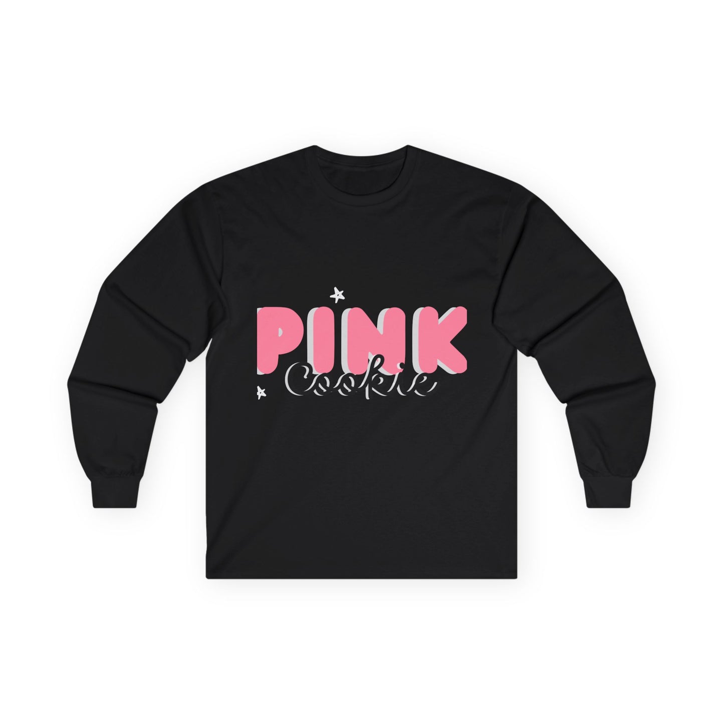 Pink Cookie Long Sleeve Tee - Sweet Treat Vibe