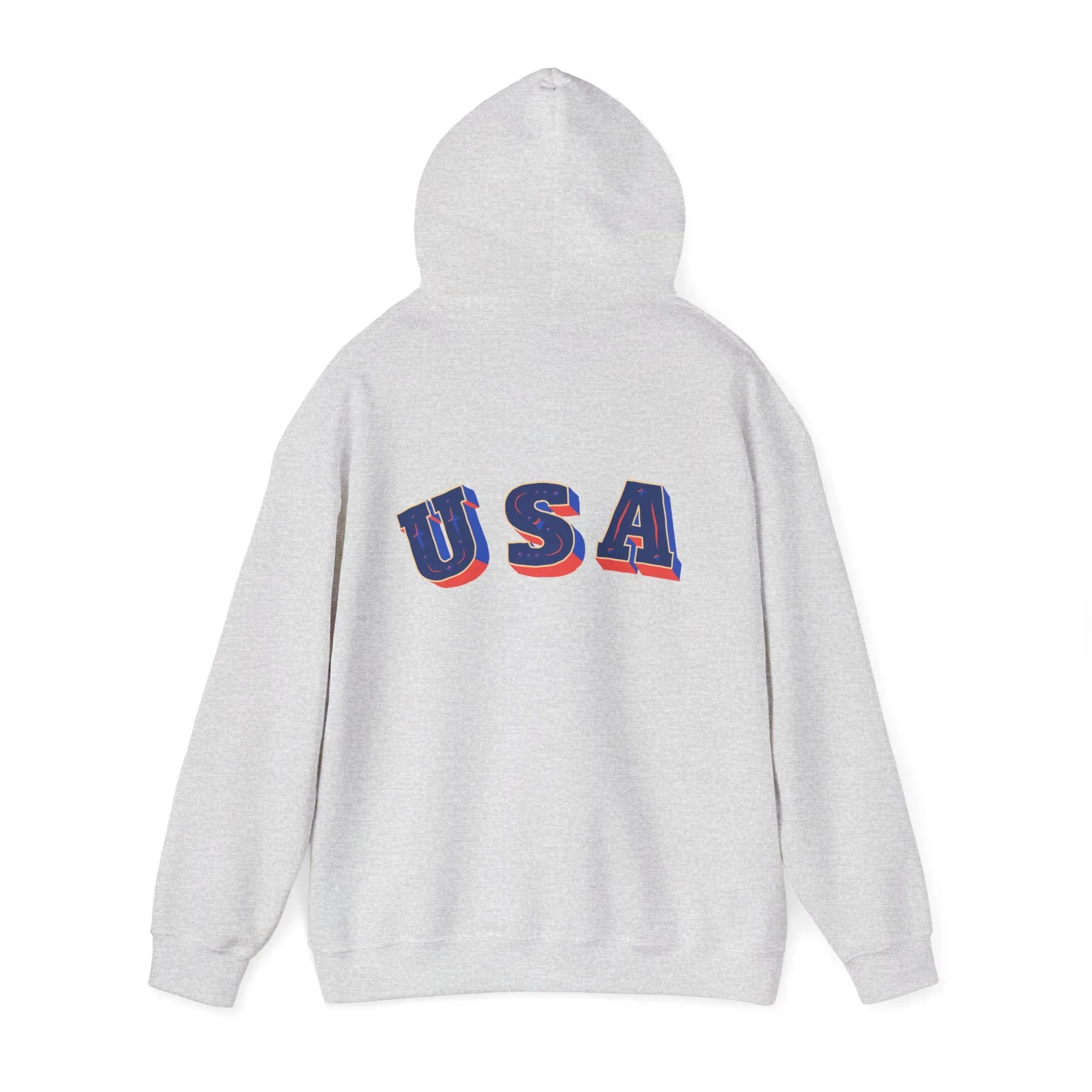 Men's Patriotic Hoodie - Double American Flag Graphic - RizQ Life 
