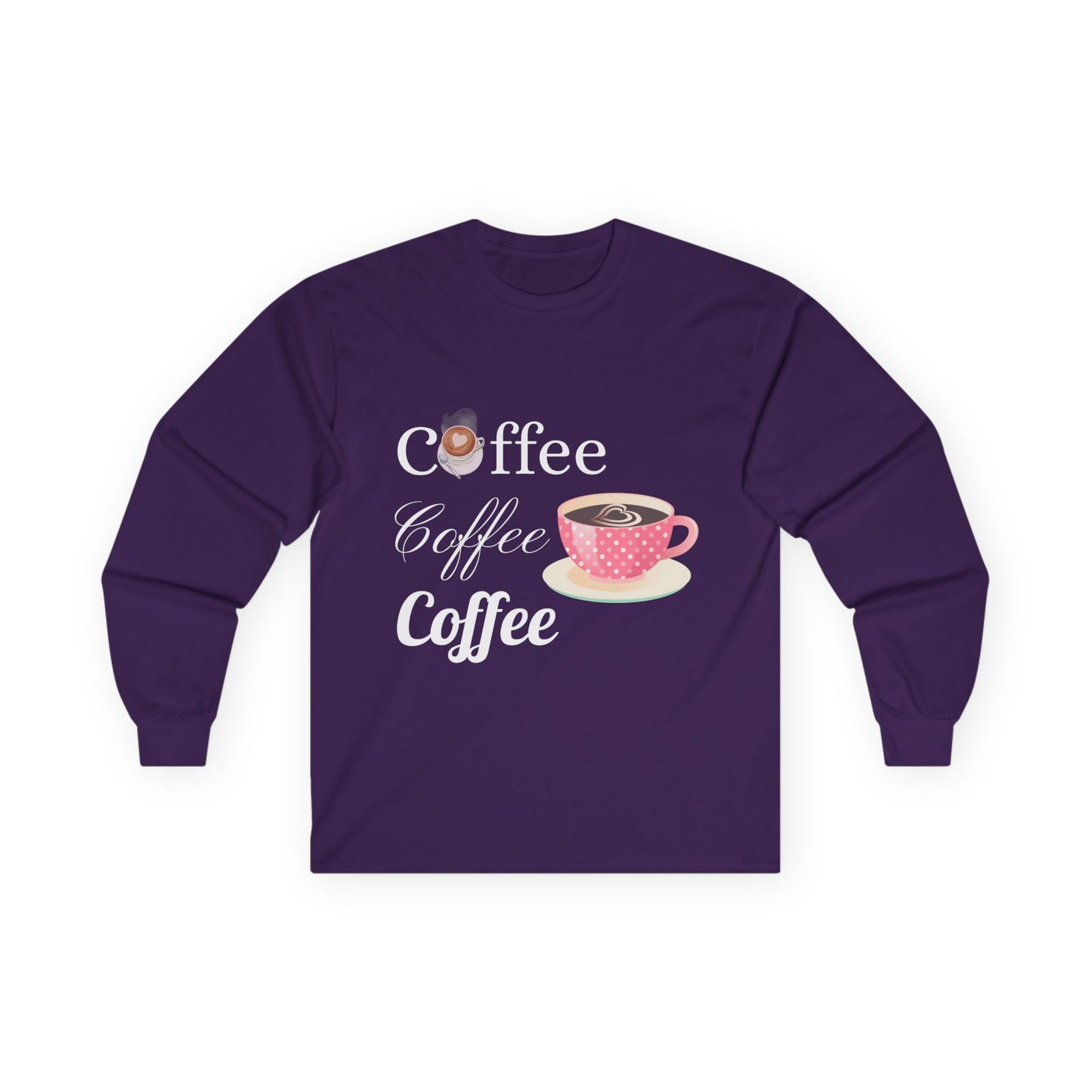 Coffee Lover Long Sleeve Tee - Perfect Gift for Coffee Enthusiasts!
