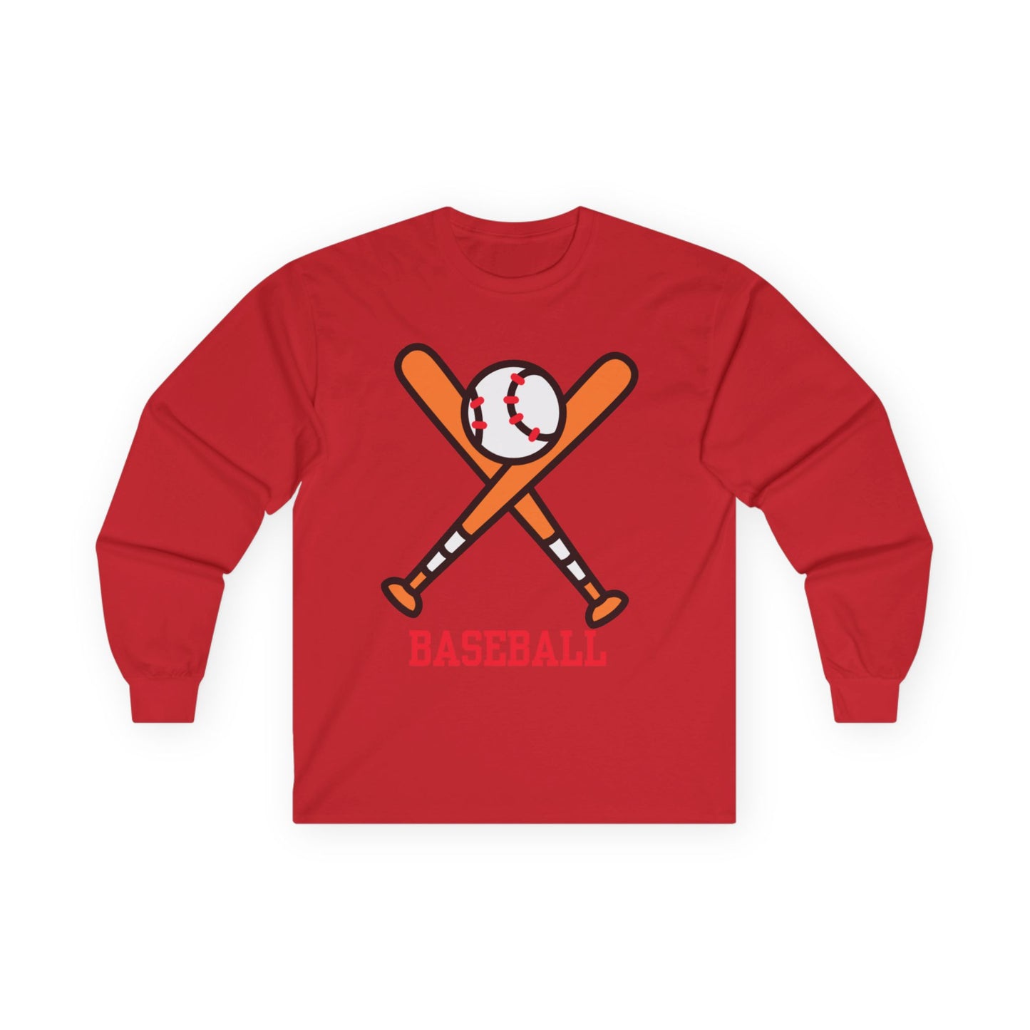 Baseball Theme Long Sleeve Tee