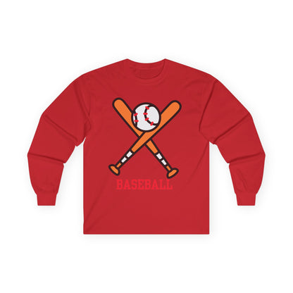 Baseball Theme Long Sleeve Tee