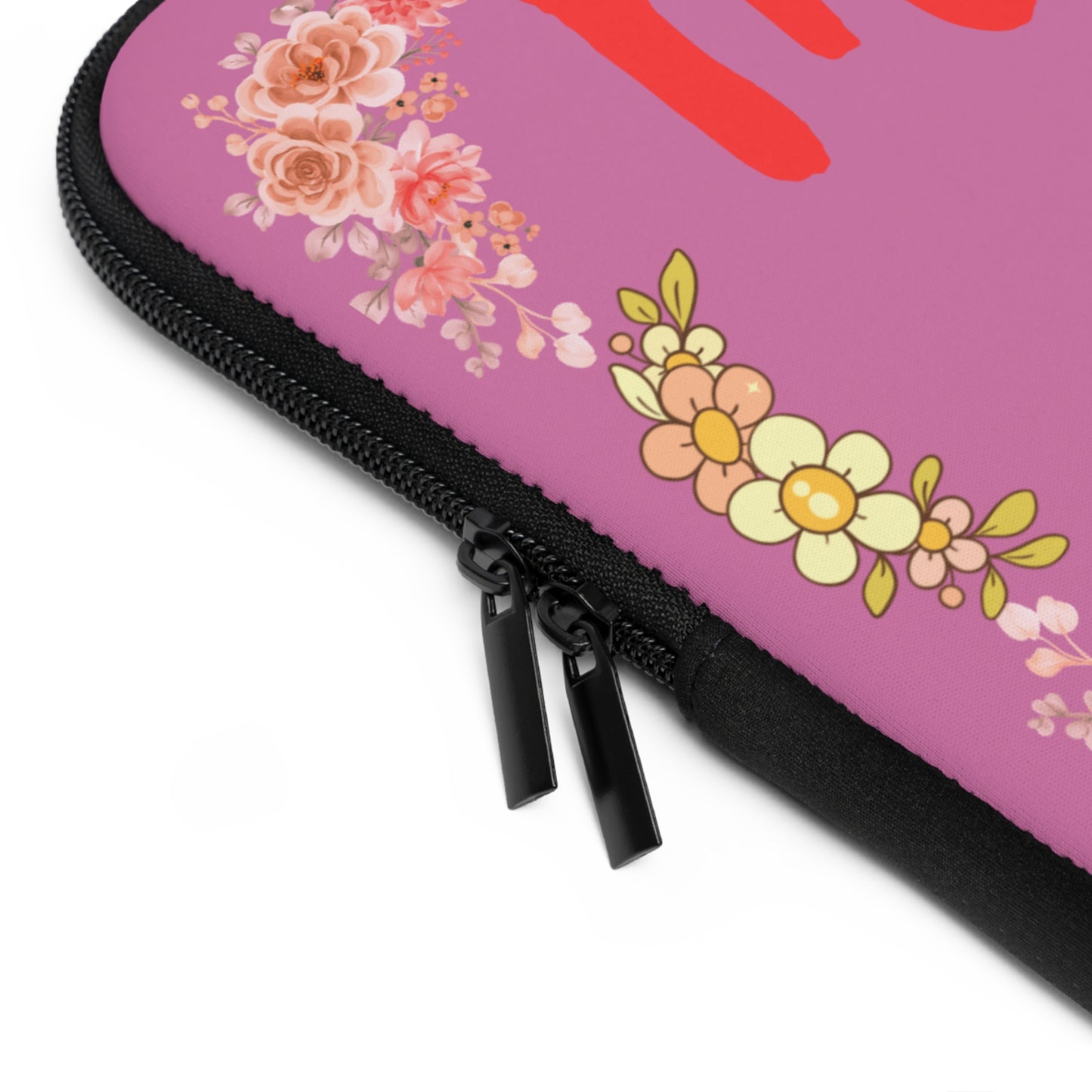 My Girl Floral Laptop Sleeve — Pink Daisy Protective Case