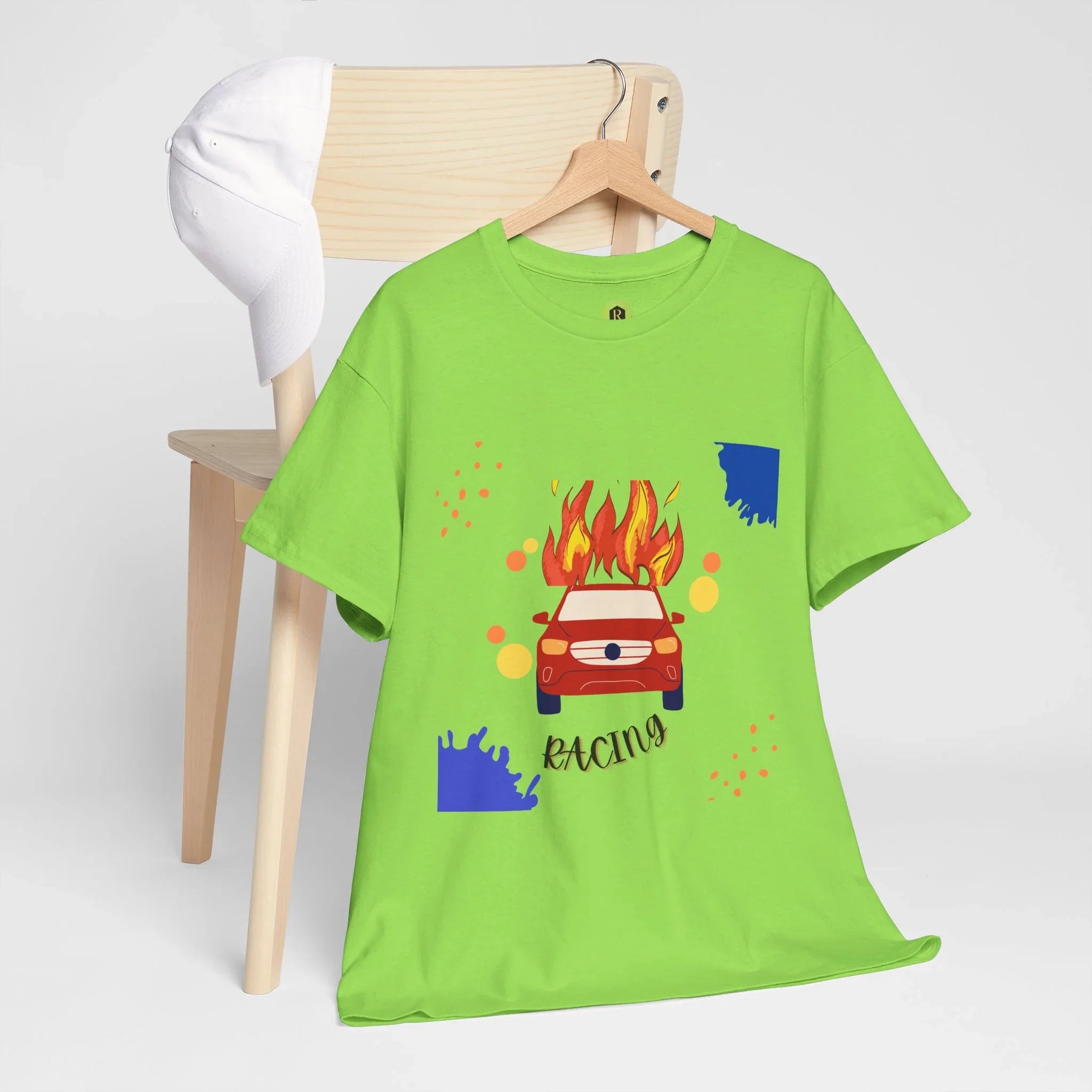 Unisex Racing Graphic T-Shirt – Heavy Cotton Car Racing Tee for Men & Women, Casual Motorsport Fan Shirt, Short Sleeve Top, Sizes S-5XL - RizQ Life 