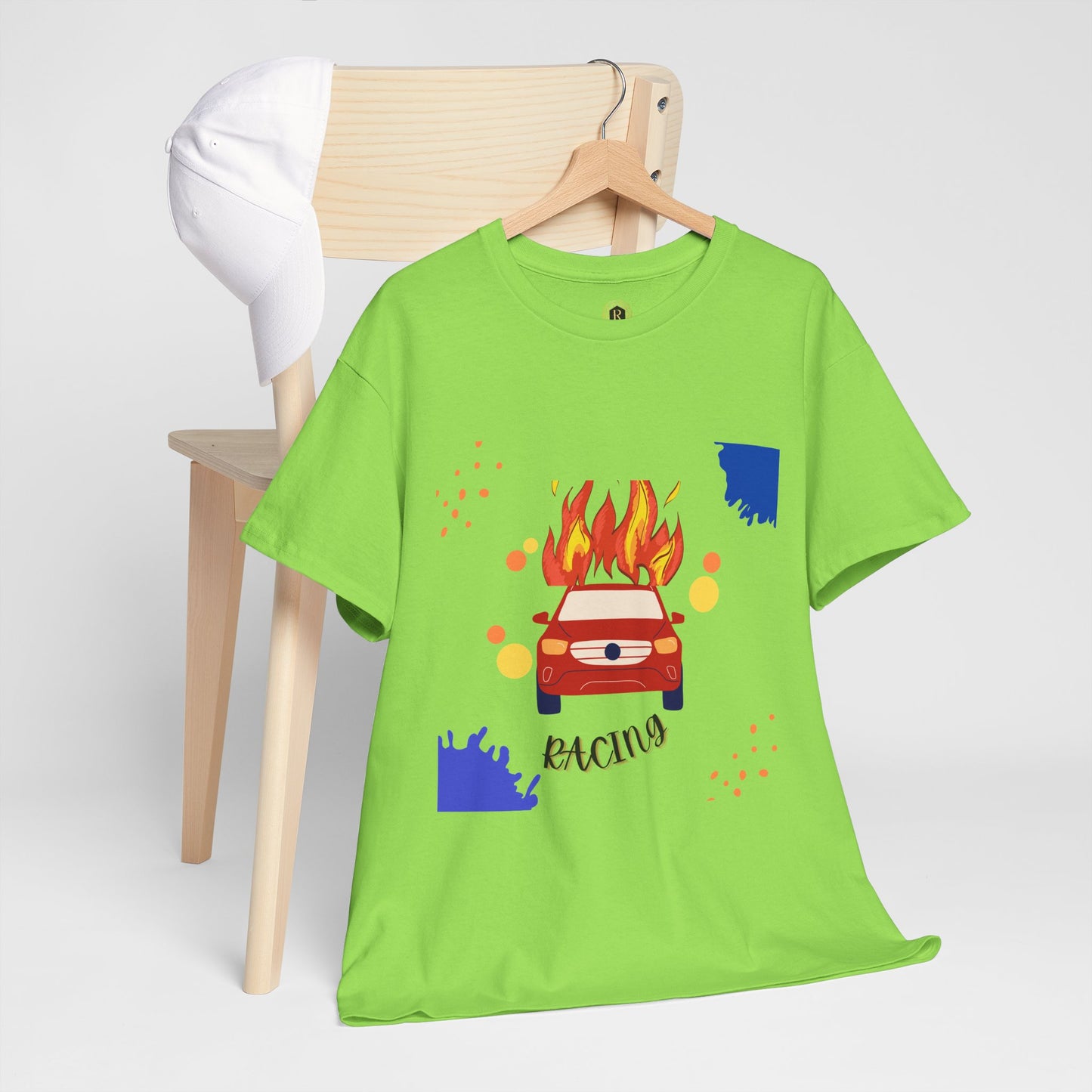 تي شيرت سباقات جرافيكي للجنسين - تي شيرت سباقات سيارات من القطن الثقيل للرجال والنساء، تي شيرت كاجوال لمشجعي رياضة السيارات، بأكمام قصيرة، مقاسات S-5XL