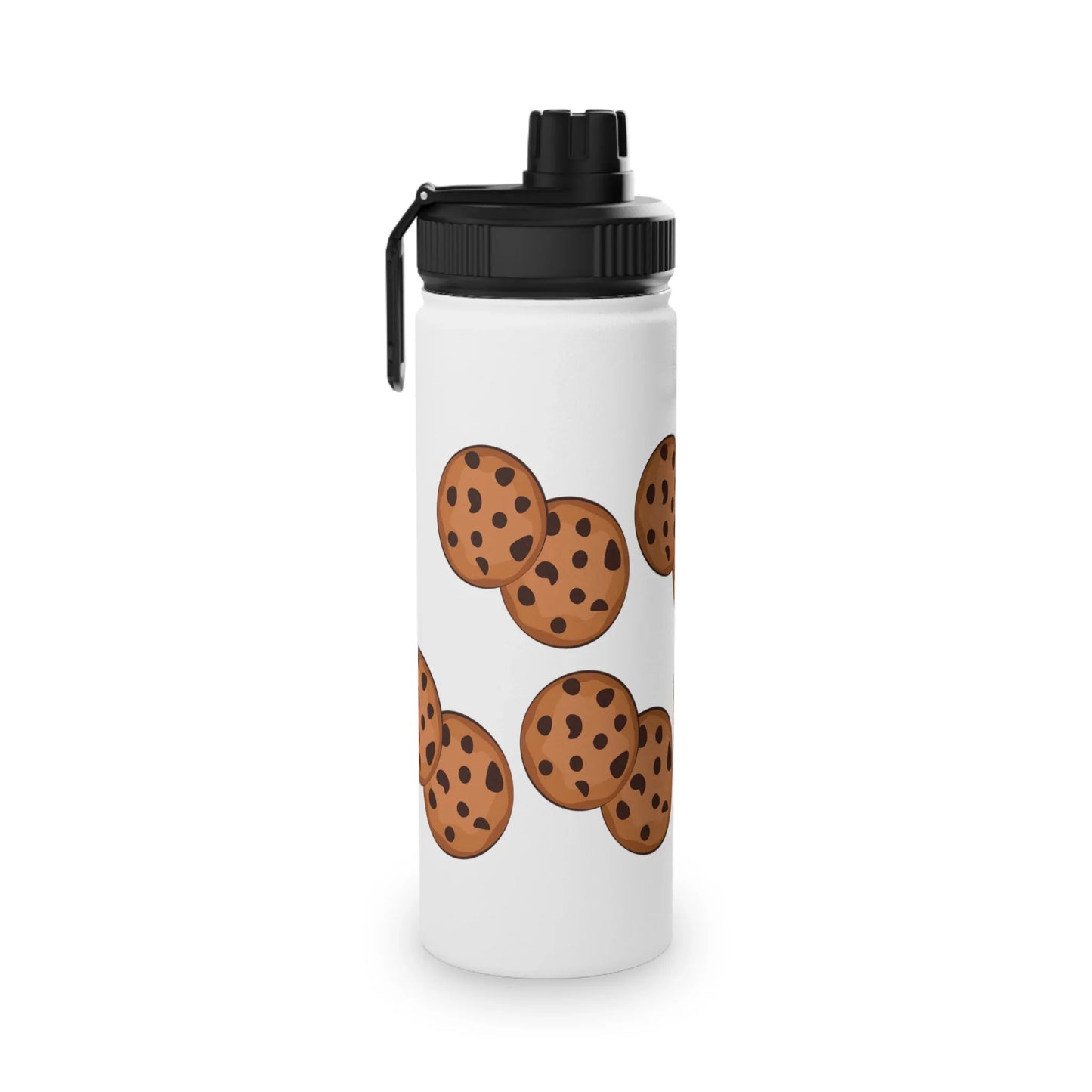 Cookie Pattern Stainless Steel Water Bottle - Perfect for Sports & Everyday Use - RizQ Life 