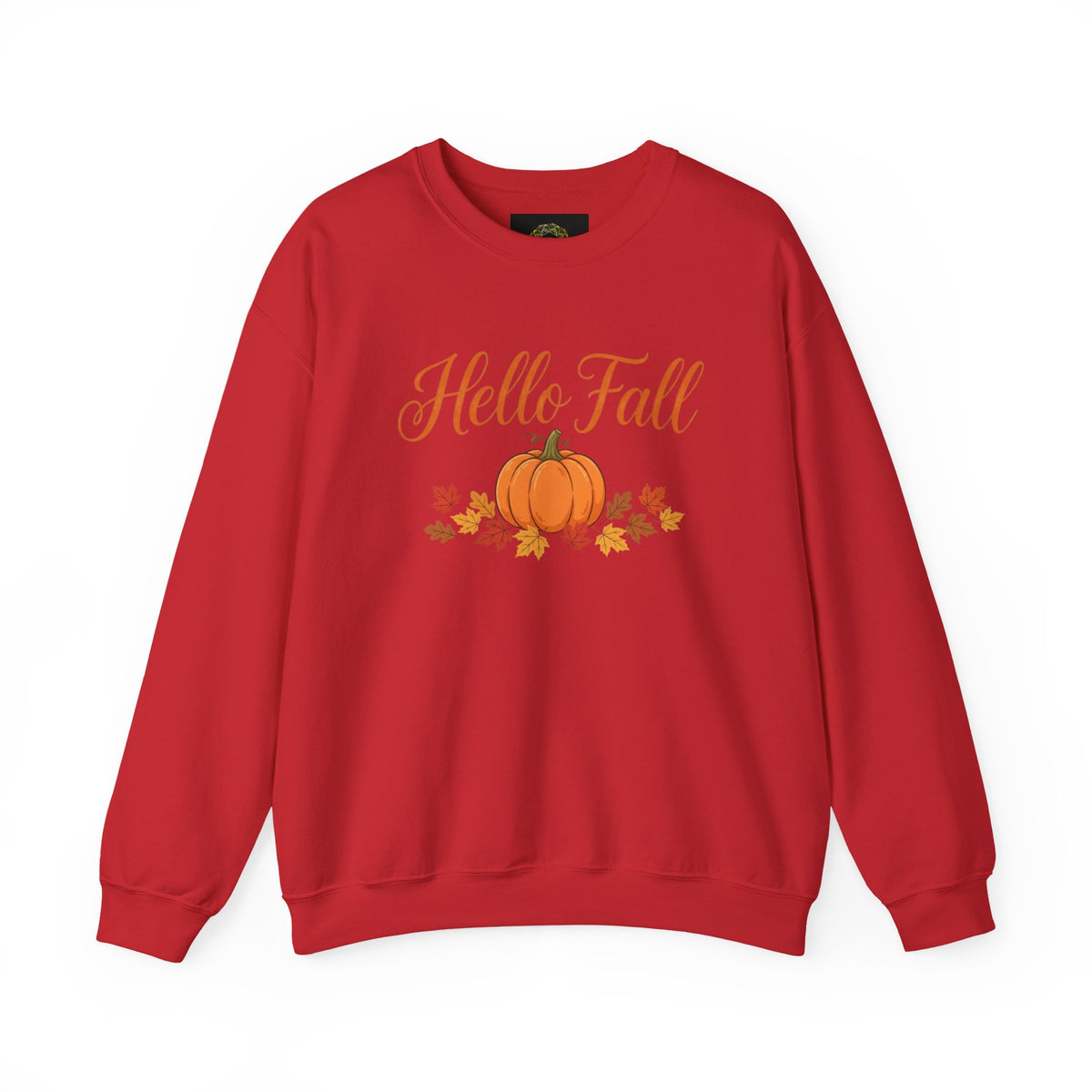 Hello Fall Pumpkin Crewneck Sweatshirt | Cozy Autumn Apparel