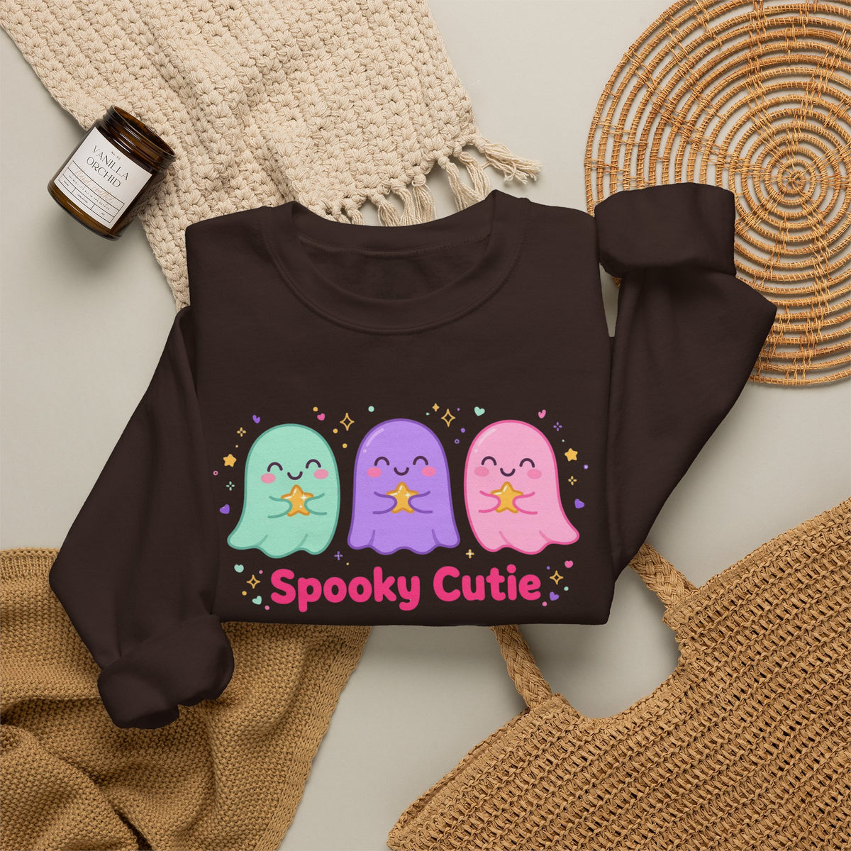 Spooky Cutie Sweatshirt | Cute Pastel Halloween Ghost Crewneck