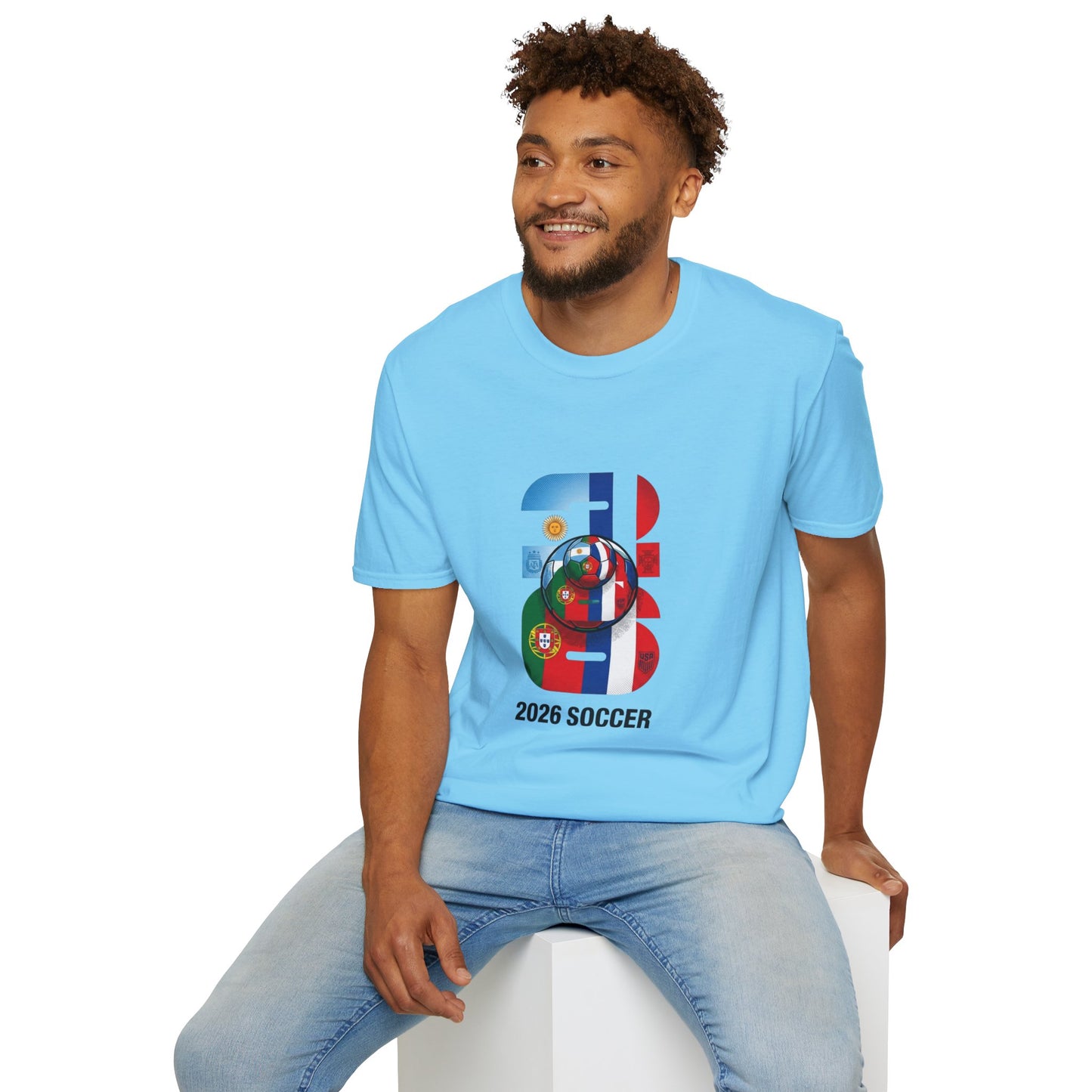 2026 Soccer World Flags T-Shirt | Football Tournament Graphic Tee