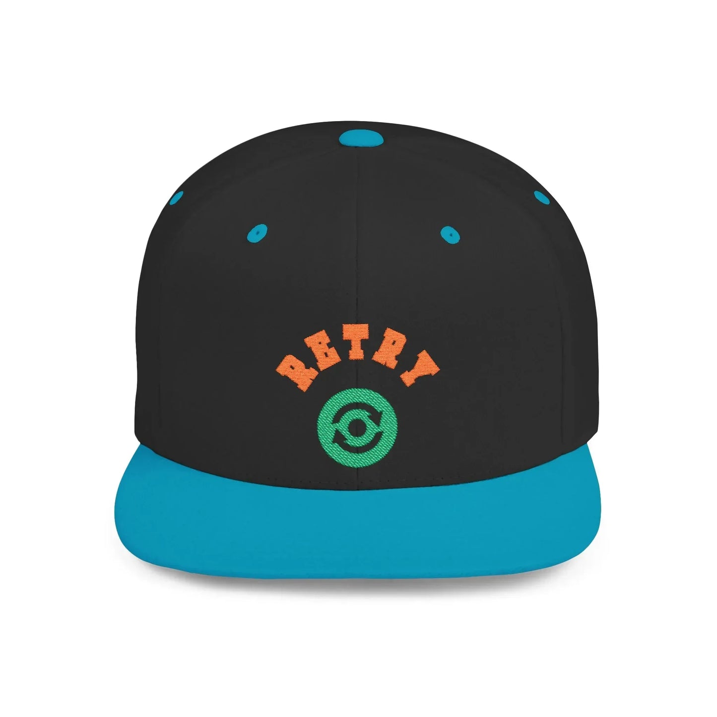 Retry Vintage Flat Bill Snapback Cap – Adjustable streetwear hat for men & women. Ideal gift for casual fashion, festivals, and urban style. - RizQ Life 