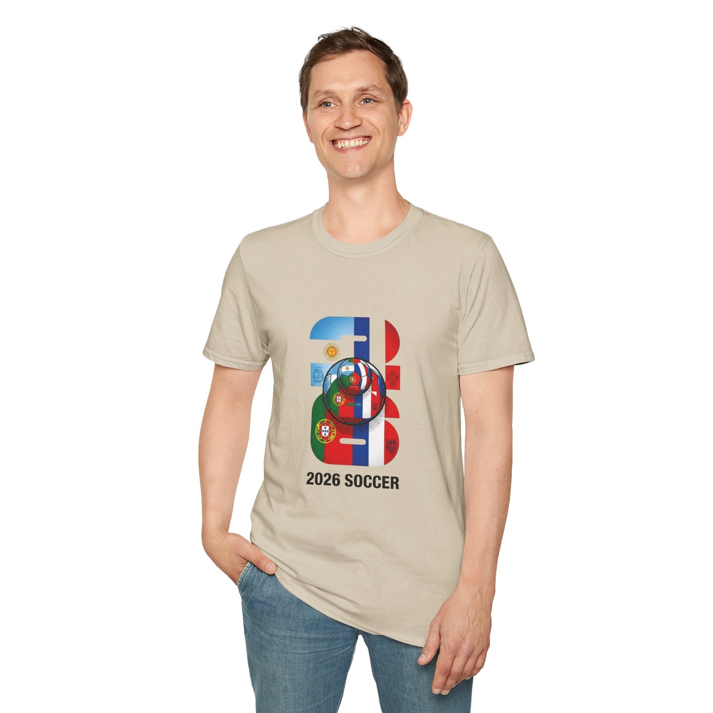 2026 Soccer World Flags T-Shirt | Football Tournament Graphic Tee