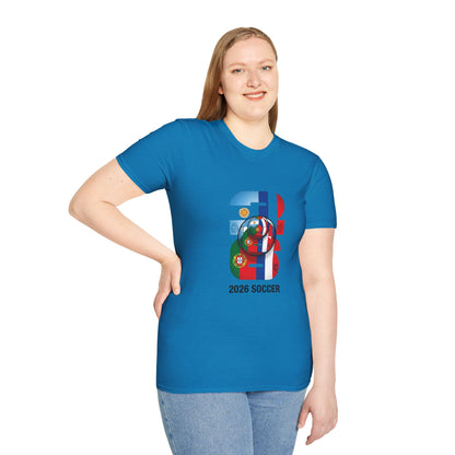 2026 Soccer World Flags T-Shirt | Football Tournament Graphic Tee