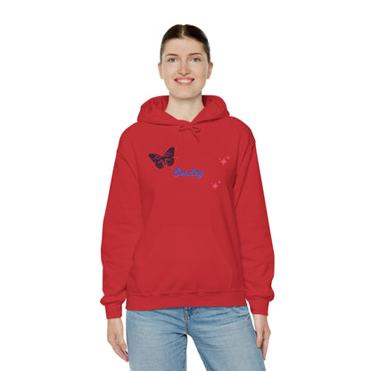 Butterfly Sunday Hoodie Sweatshirt For Women