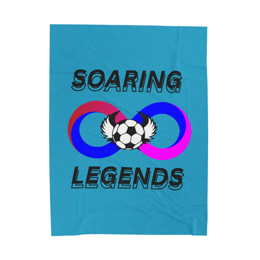 Soaring Legends Soccer Blanket - Cozy Sports Throw for Kids, Team Gift, Football Lovers Decor, Soft Plush Home Accessory