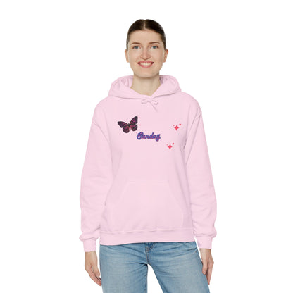 Butterfly Sunday Hoodie Sweatshirt For Women