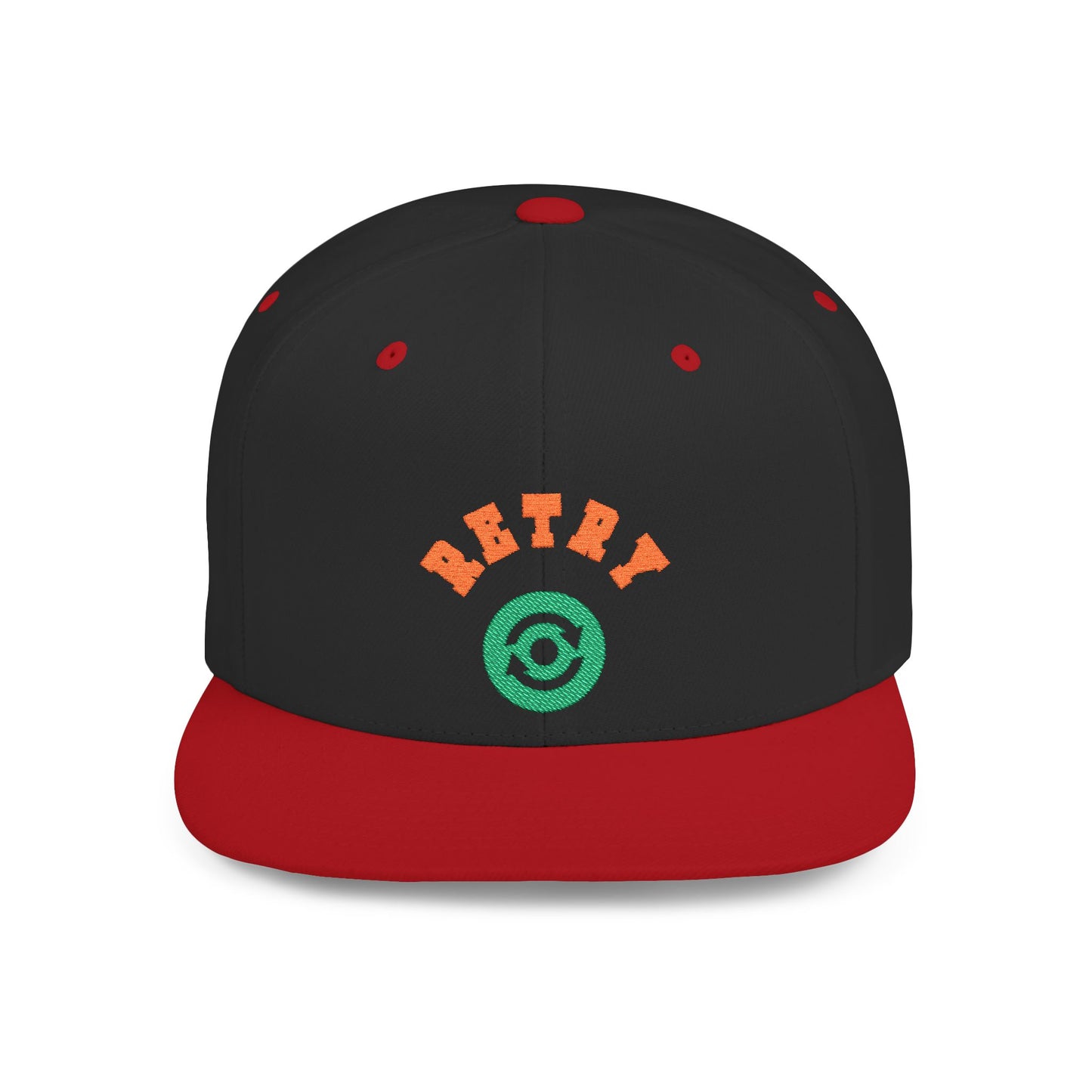 Retry Vintage Flat Bill Snapback Cap – Adjustable streetwear hat for men & women. Ideal gift for casual fashion, festivals, and urban style.