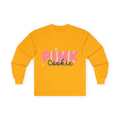 Pink Cookie Long Sleeve Tee - Sweet Treat Vibe - RizQ Life 