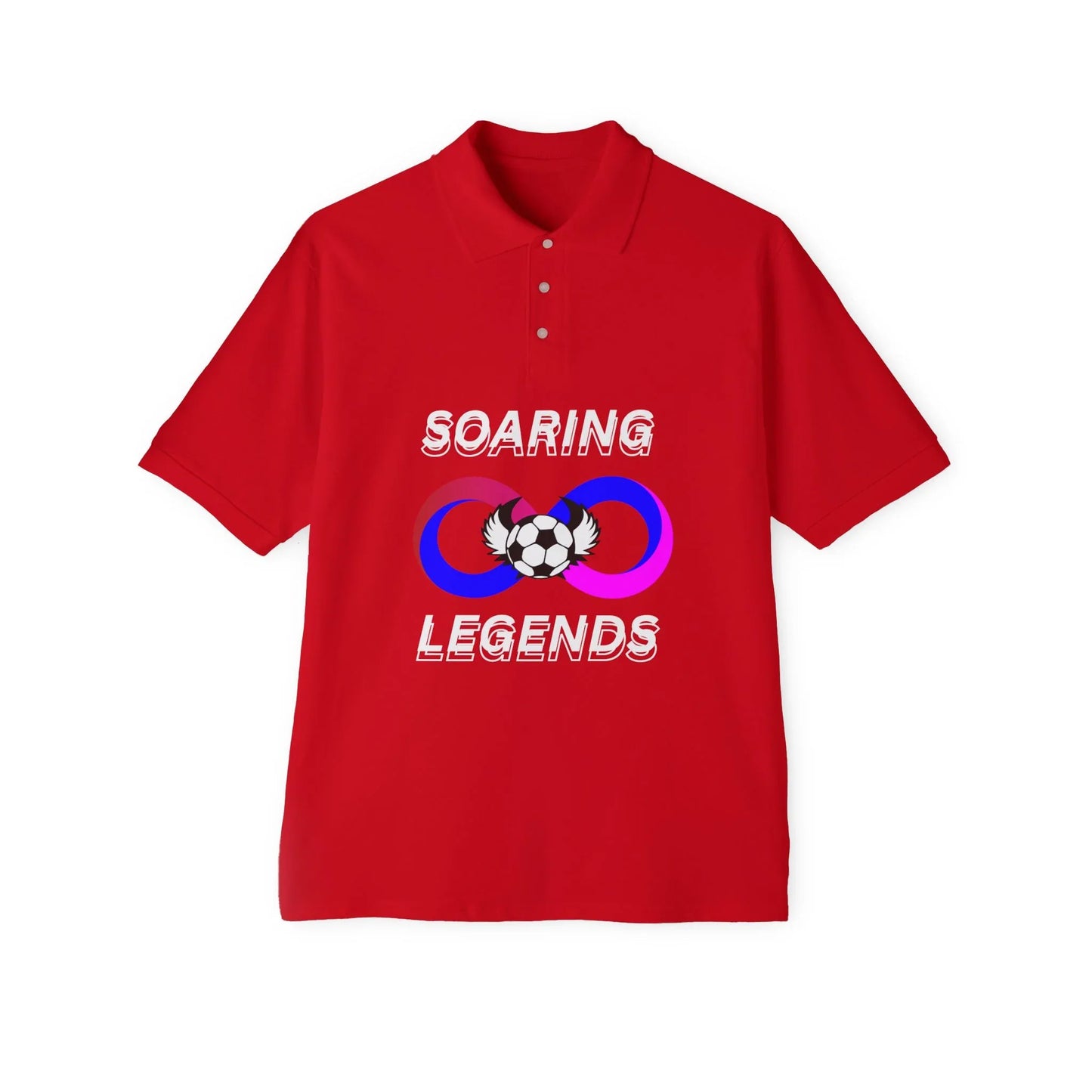 Men's Piqué Polo - Soaring Legends Soccer Shirt - RizQ Life 
