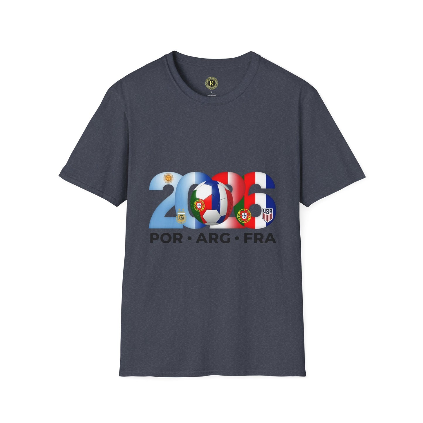 2026 Soccer Unisex Shirt | POR ARG FRA USA Football Tee